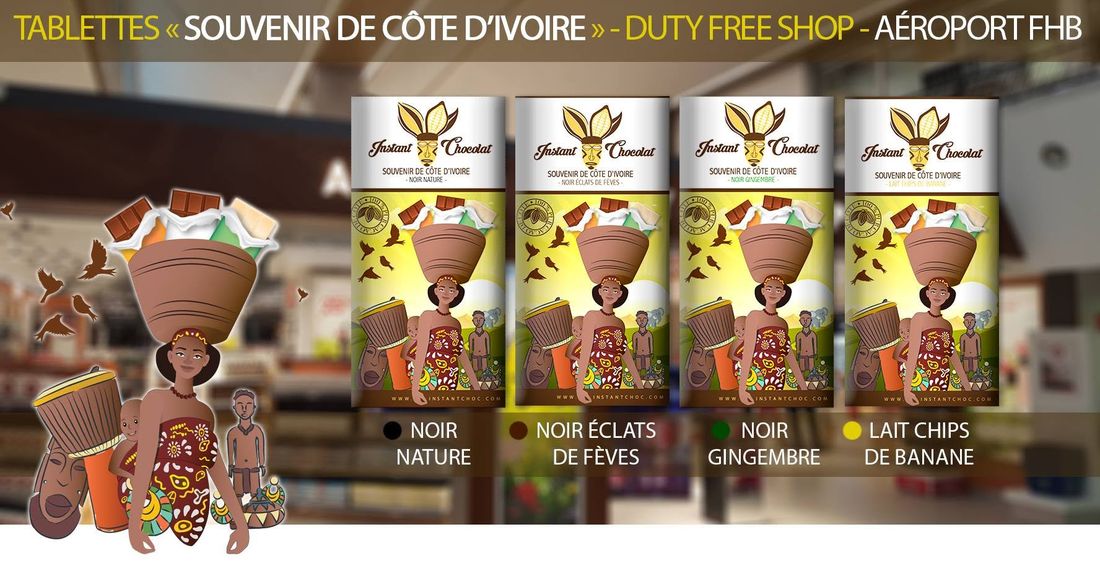 Les tablettes Instant Chocolat dans les rayons du Duty Free